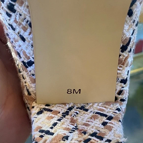 Talbots Tweed Kayla Block Heel Pumps with Buckle - Picture 6 of 9